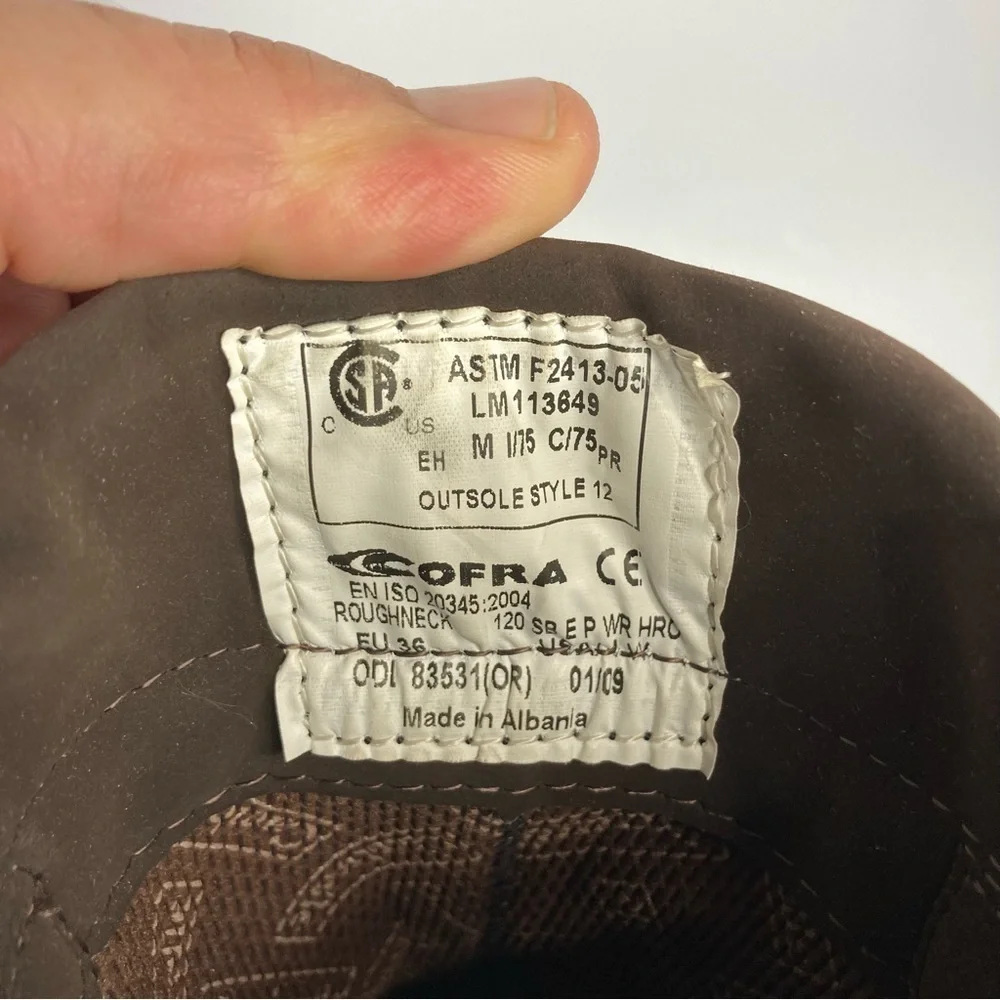 Cofra roughneck lug sole‎ boots size 4